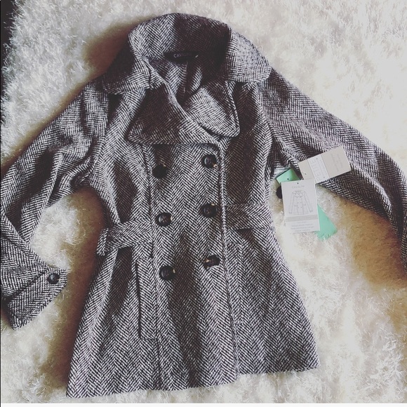 🌺🌺 SOLD ** 🌺🌺🌺. Pea coat 🧥 gray ! CAVALINI - Picture 2 of 8